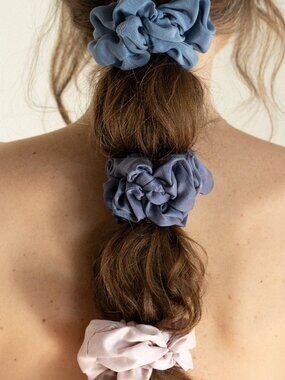 Afterlight Silk Scrunchie Set